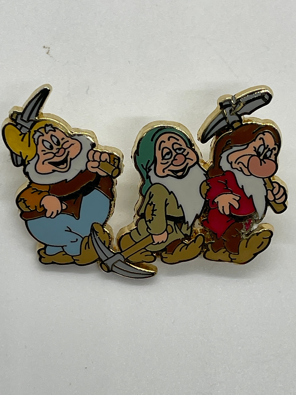2009 Disney Snow White 4 Pin Booster Set - Happy, Sleepy, & Grumpy Pin