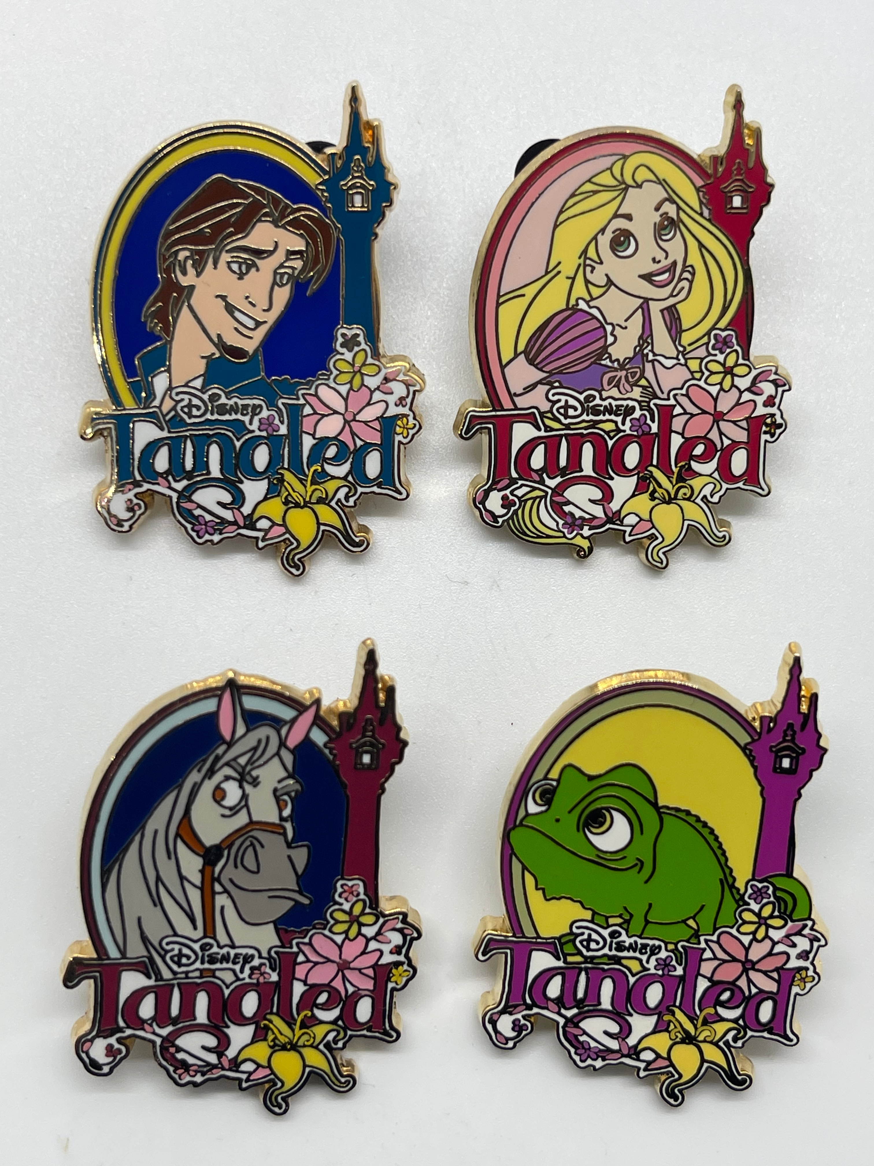 2010 Disney Tangled Tower Booster 4-Pin Set
