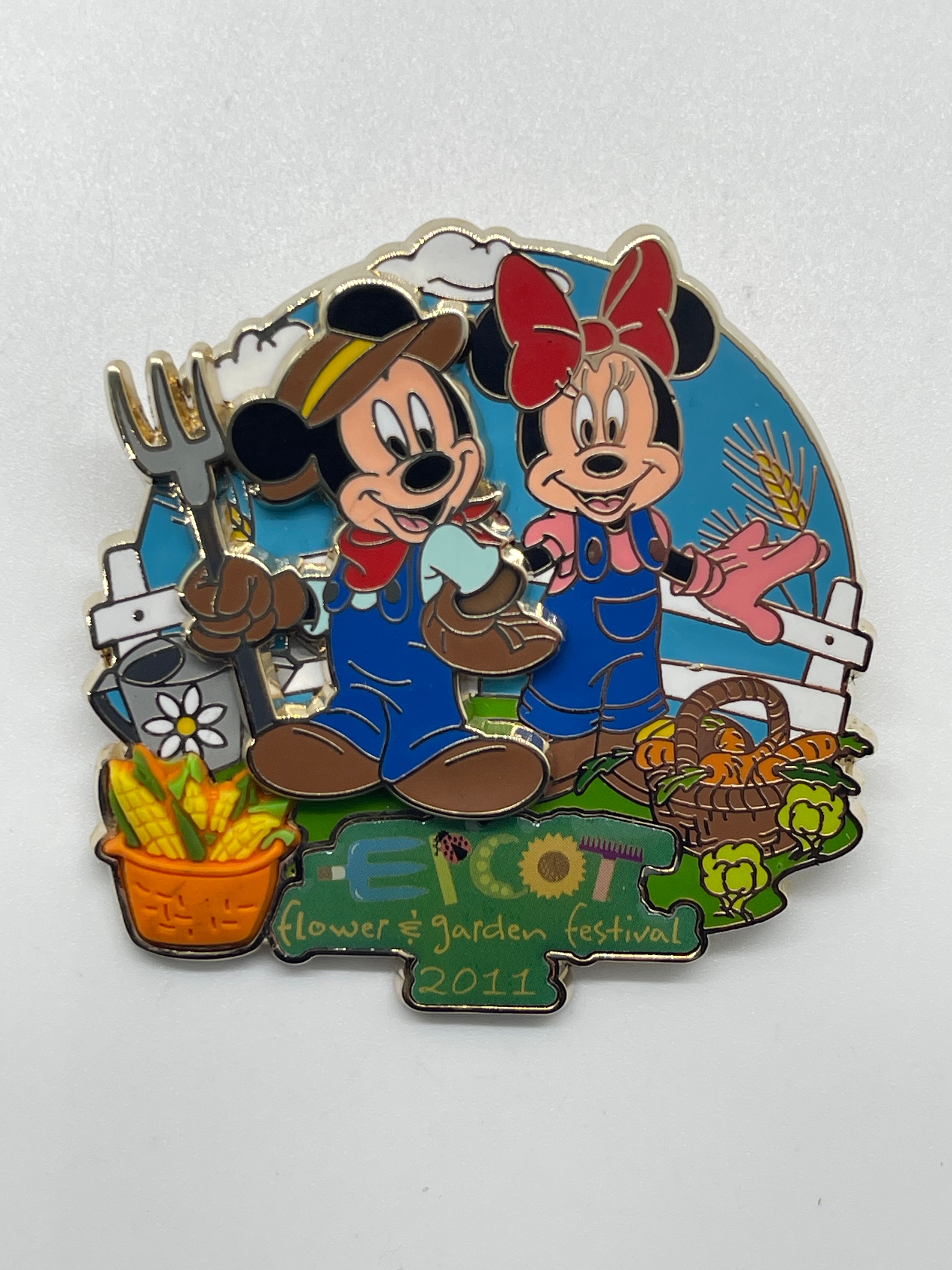 2011 Disney Epcot International Flower & Garden Festival Mickey & Minnie Pin