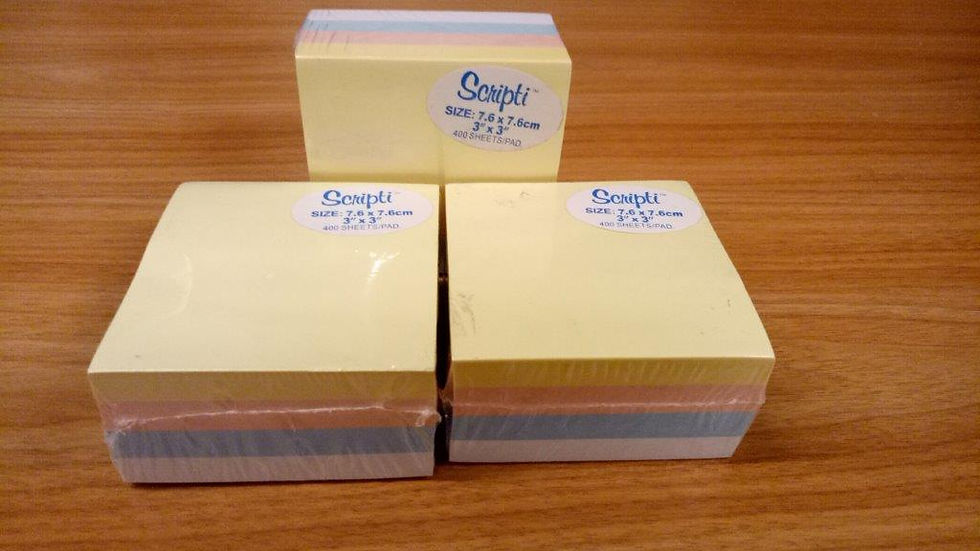 Scripti Stick on Pads 3x3 | newadbemc