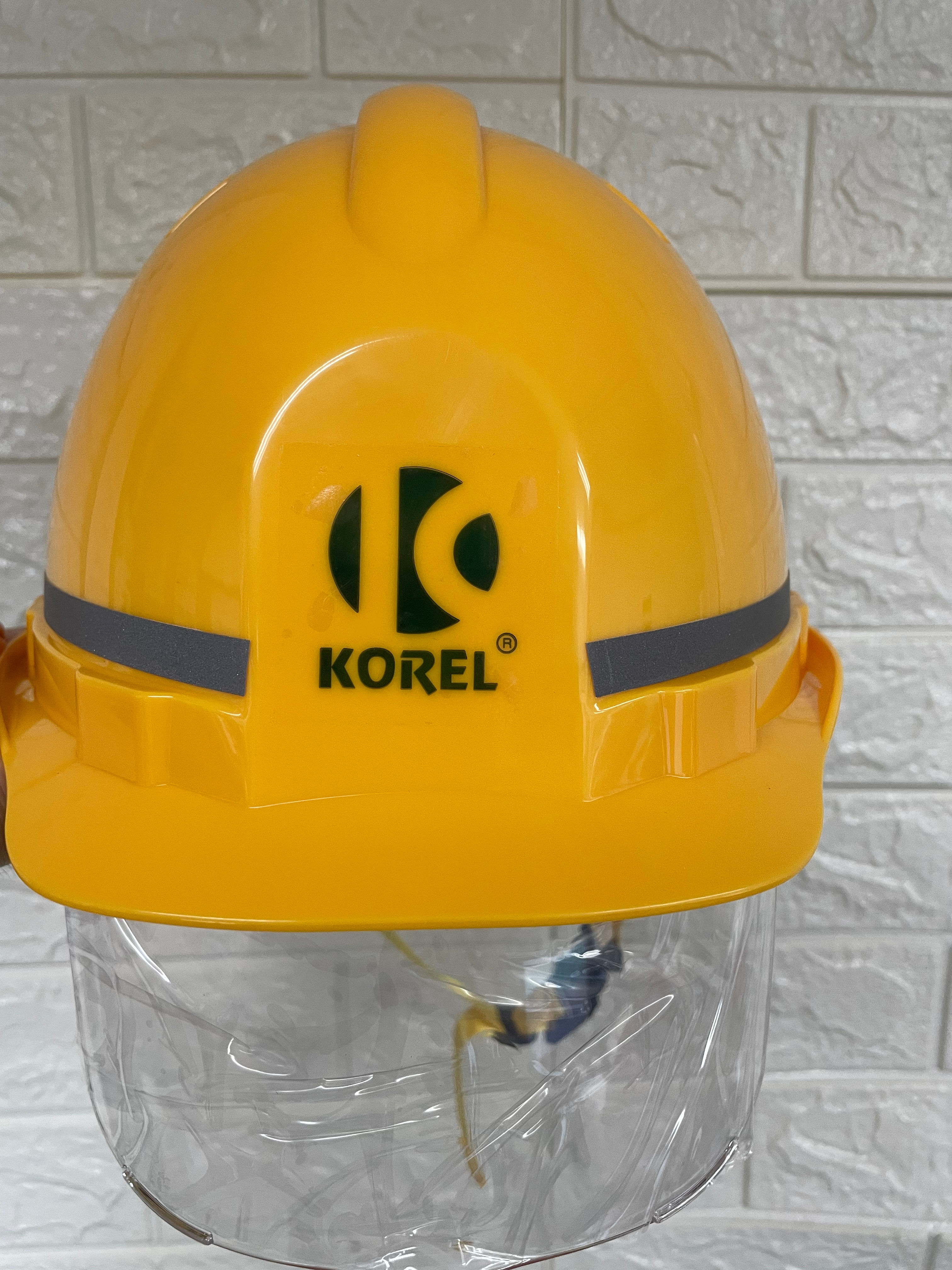 帶鏡片安全帽連Y帶