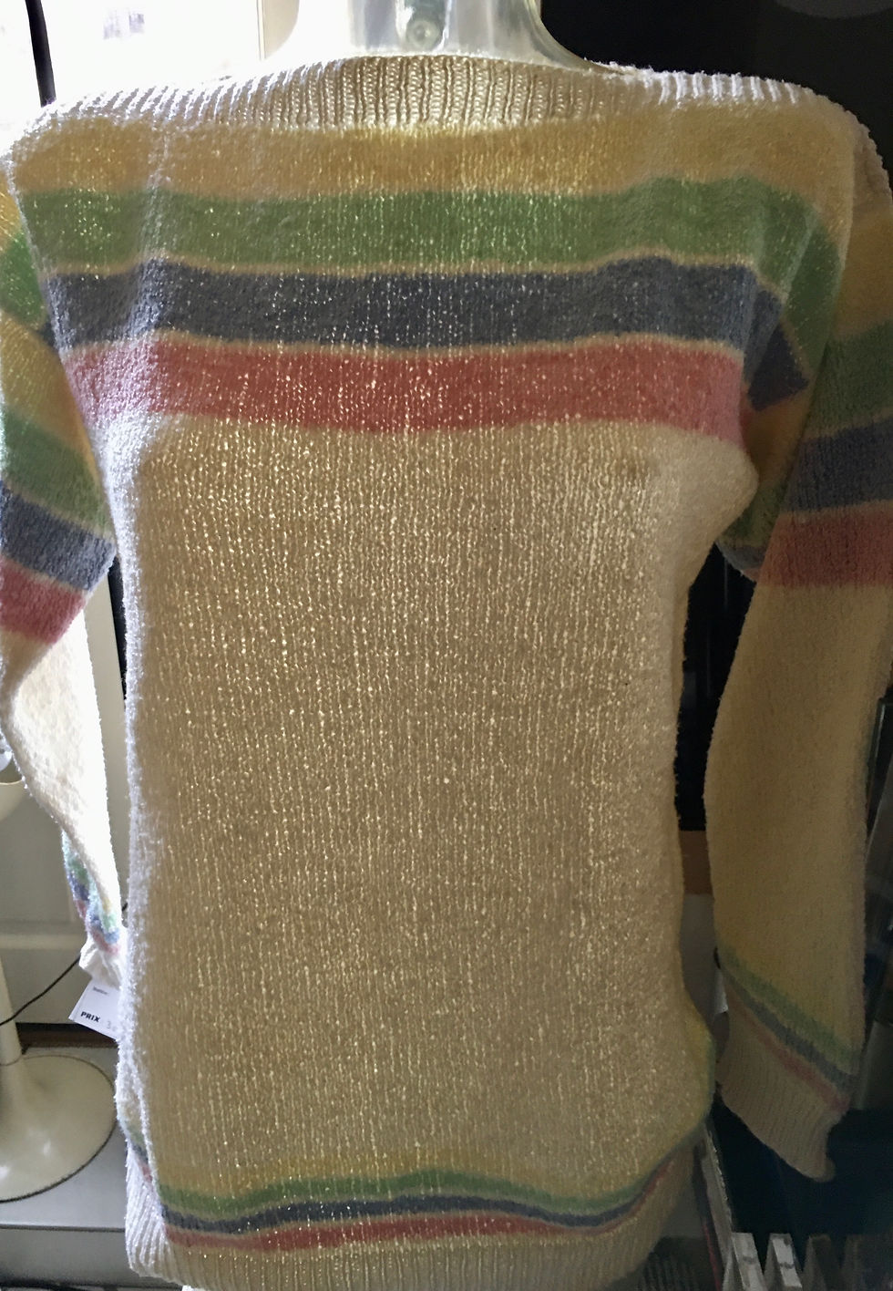 Miniature : Long pull rayures pastel 1980