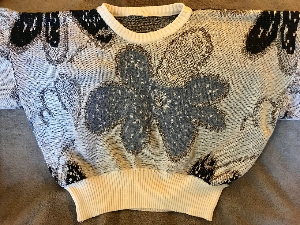 Miniature : Pull jacquard 1980 lurex