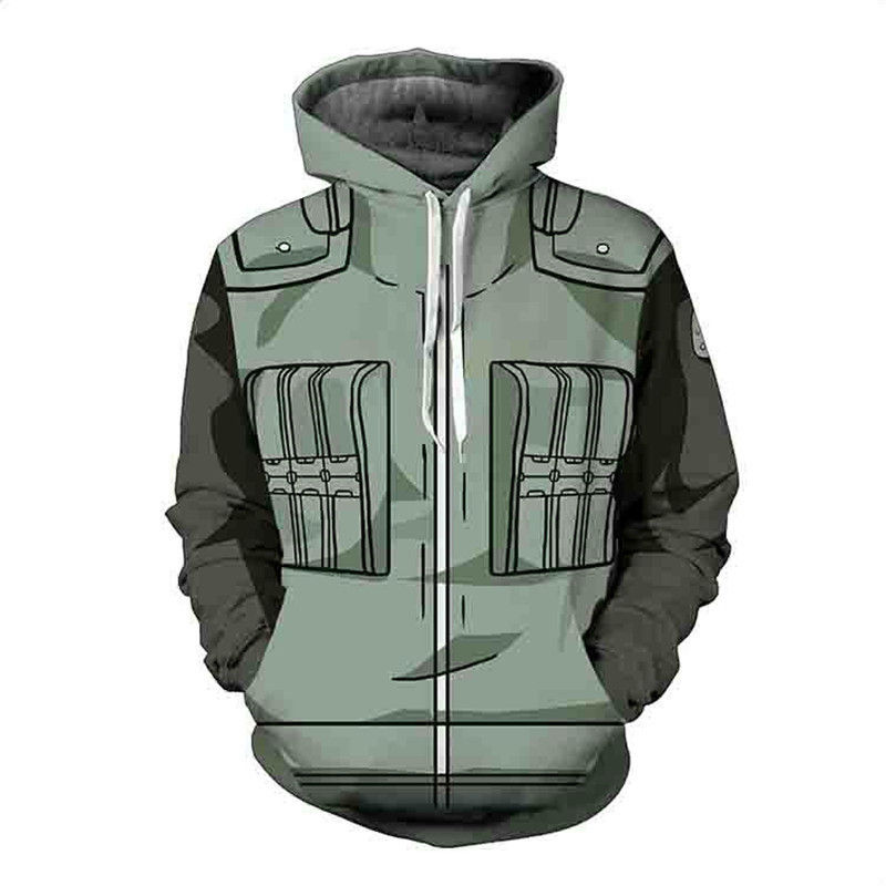 Thumbnail: Unisex Anime Printing Zip-Up Fashion Hoodie