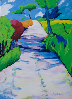 Never give up  73 x 99 cm
