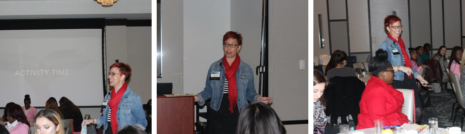Robyn Sayles at the Young Women's Leadership Symposium