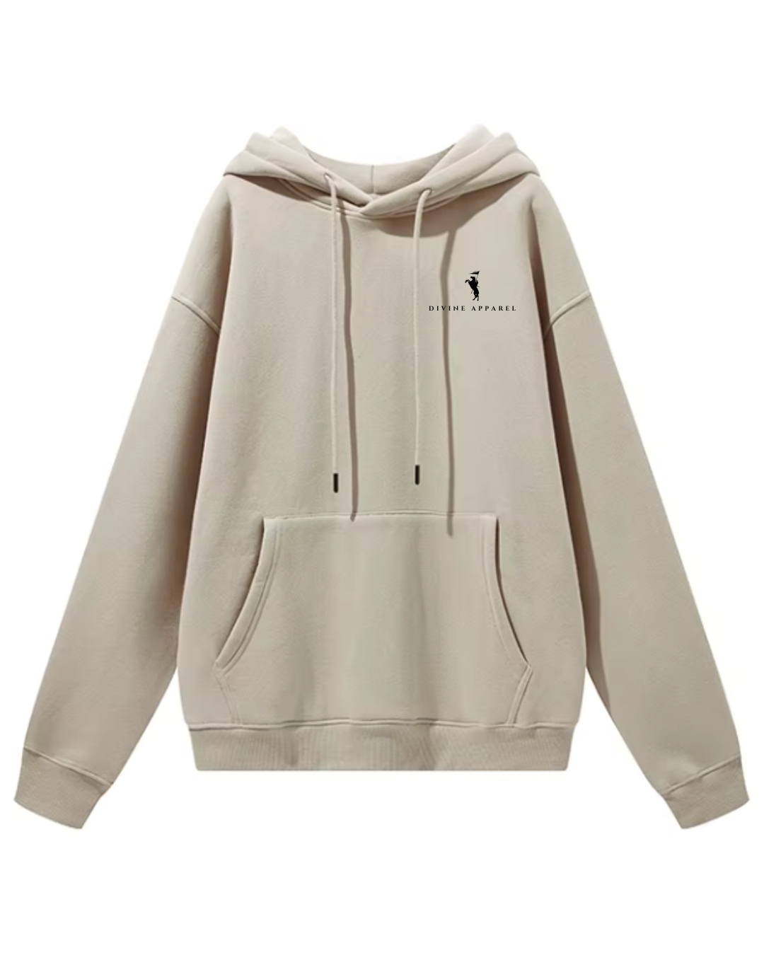 beige divine apparel hoodie