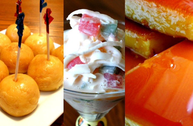 Leche Plan, Fruit Salad and Yema