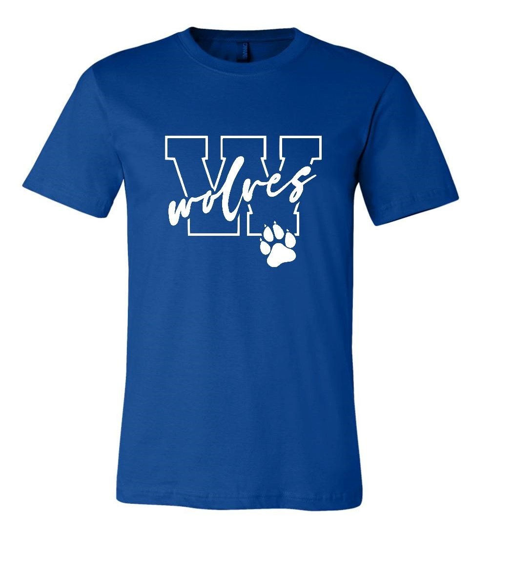 Wiley Canyon Wolves Big W with paw Unisex T-Shirt