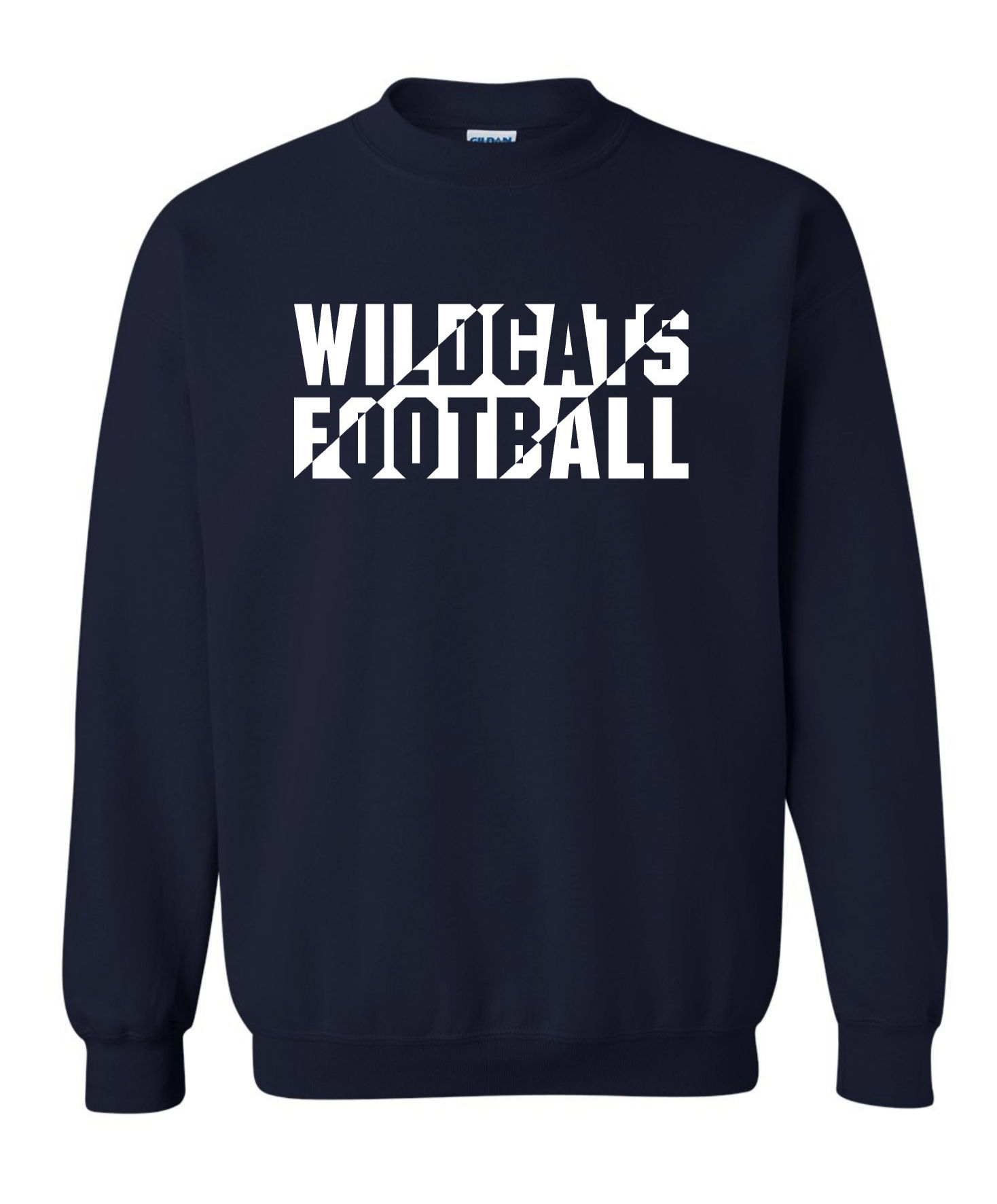 WR Wildcats Football Crewneck Sweatshirt