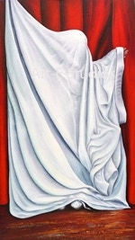 Waiting lV. Oil on canvas 92cm x 53cm Mo Enright