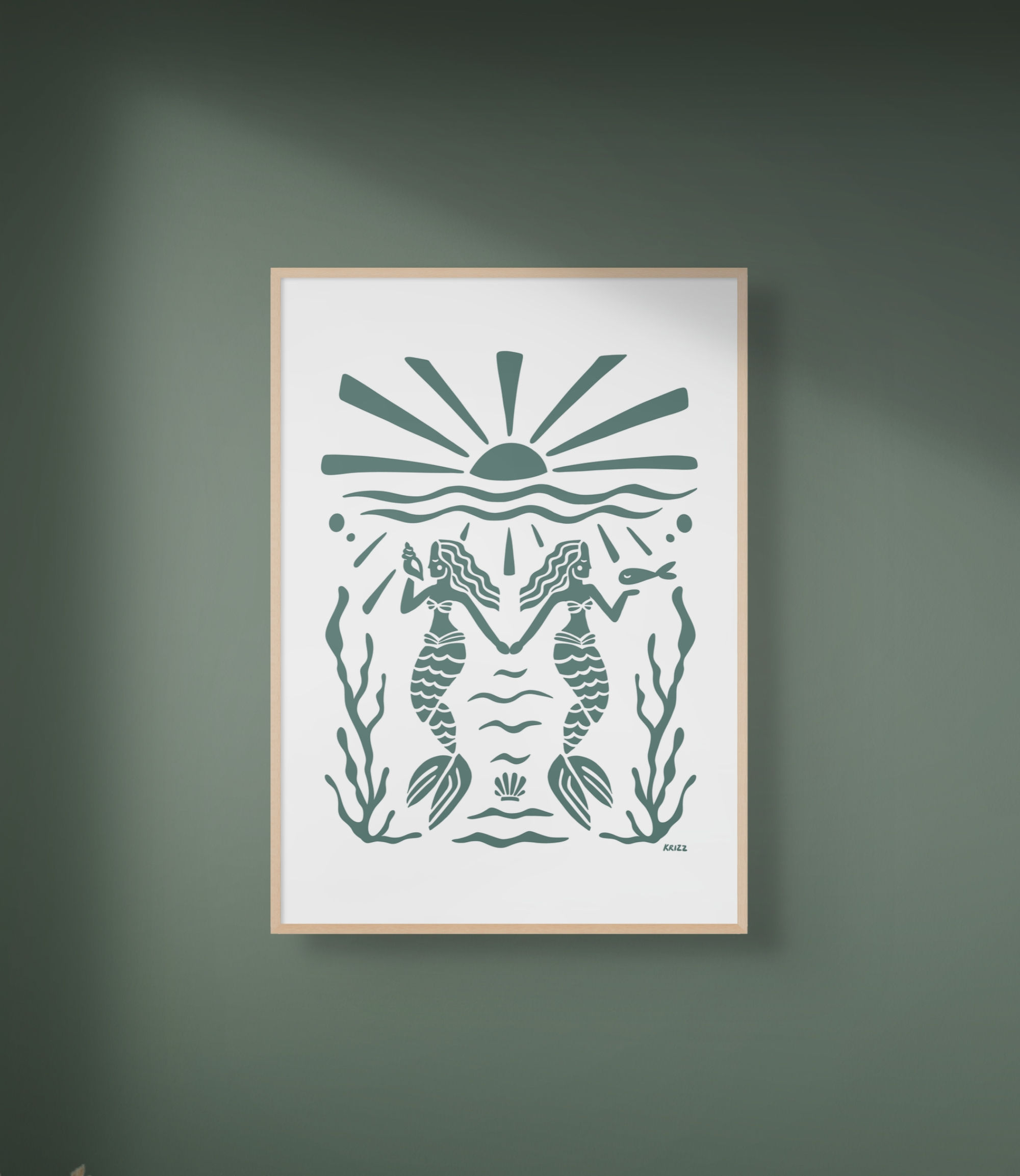 BELOW THE SURFACE - premium poster