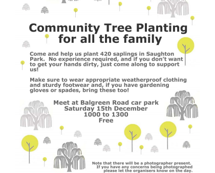 Update 13th December: Community Tree Planting Postponed