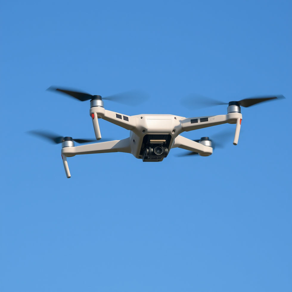 drone flying in blue sky suitable for background on website.jpg
