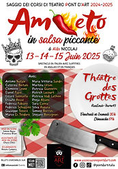 Amleto in salsa piccante - locandina Grottes - giugno 2025