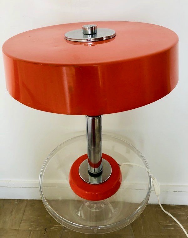 Lampe vintage rouge