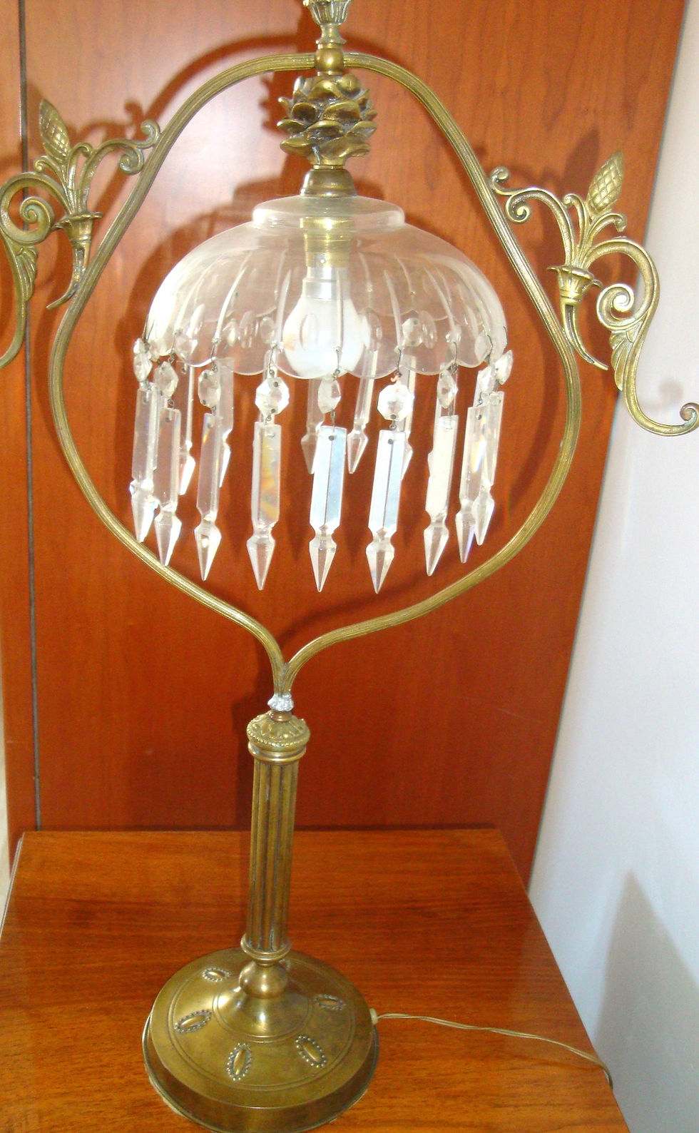 Lampe cristal Art Déco