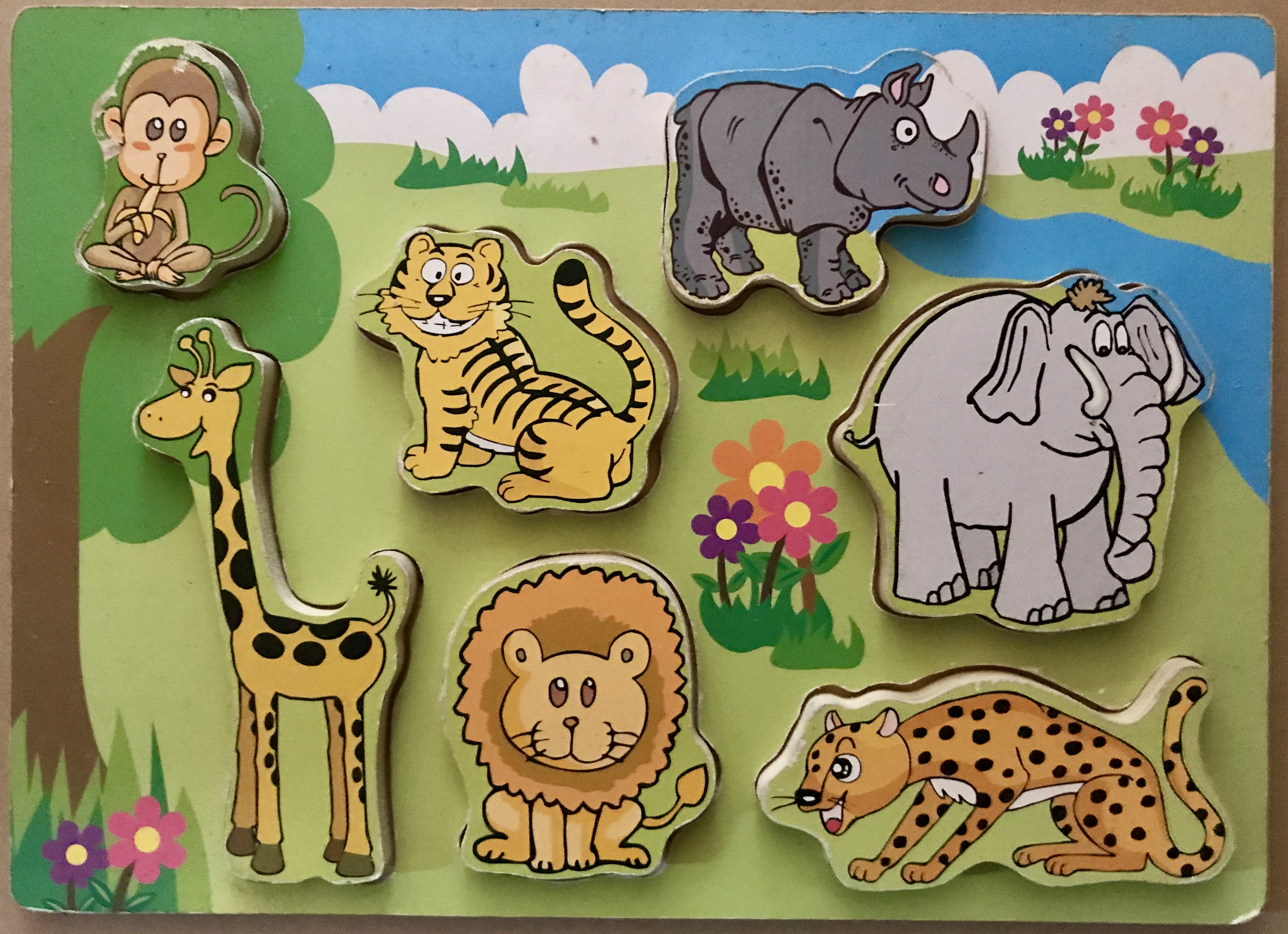Jeu enfants en bois