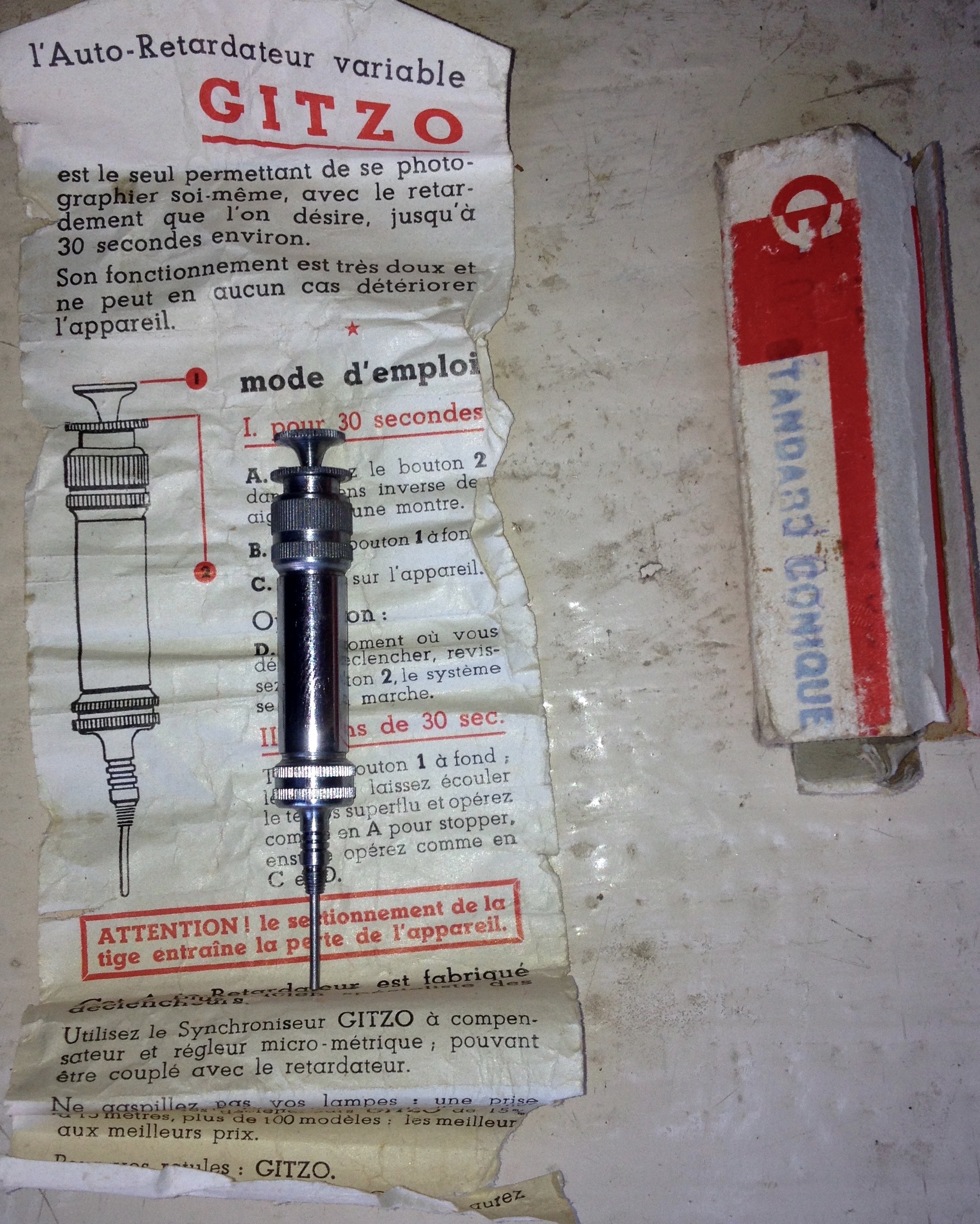 Retardataire variable Gitzo