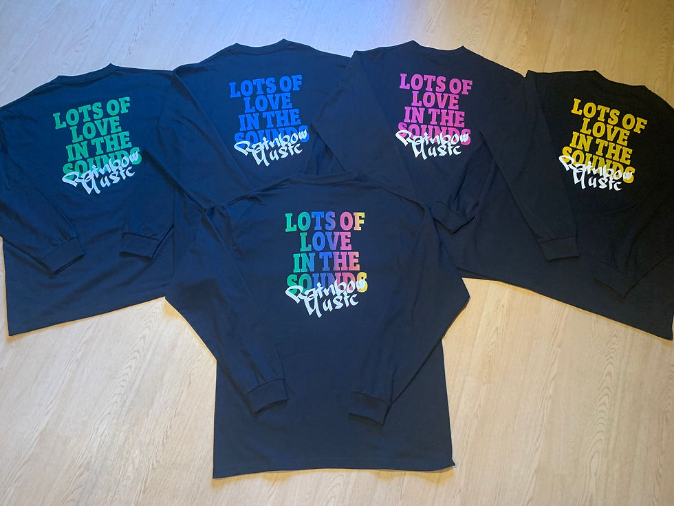 サムネイル： 【Tシャツ】2024 RAINBOW MUSIC 長袖Tシャツ（グラデーション）