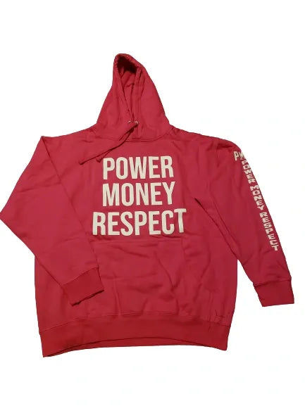 PMR MONEY LOGO PINK WOMENS HOODIE