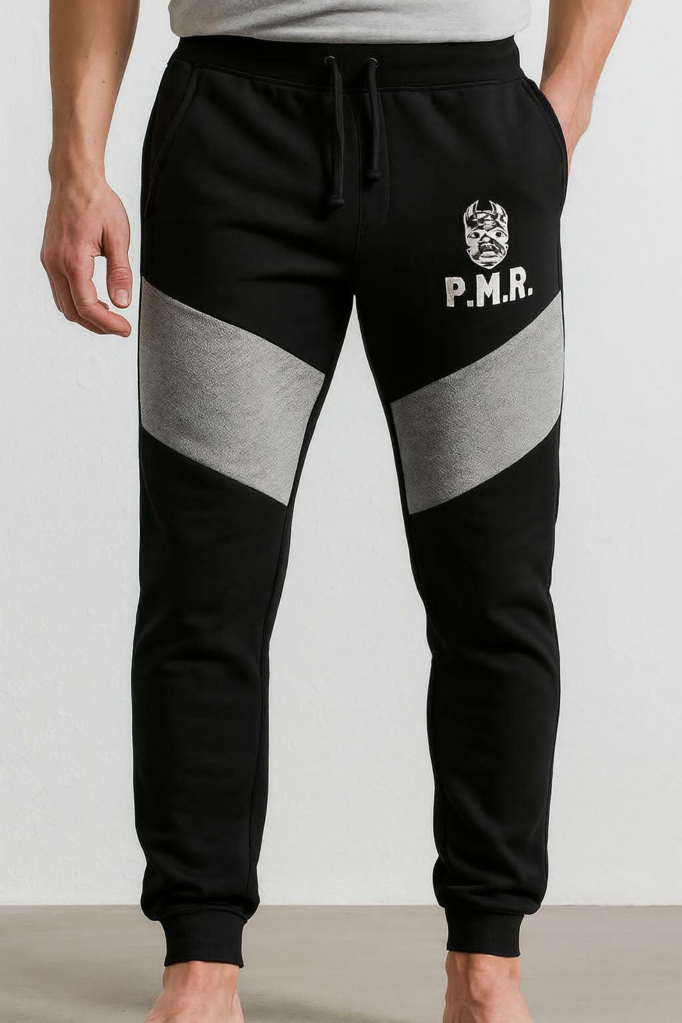 Thumbnail: KIDS PMR DOG LOGO GREY/BLACK SWEATPANTS