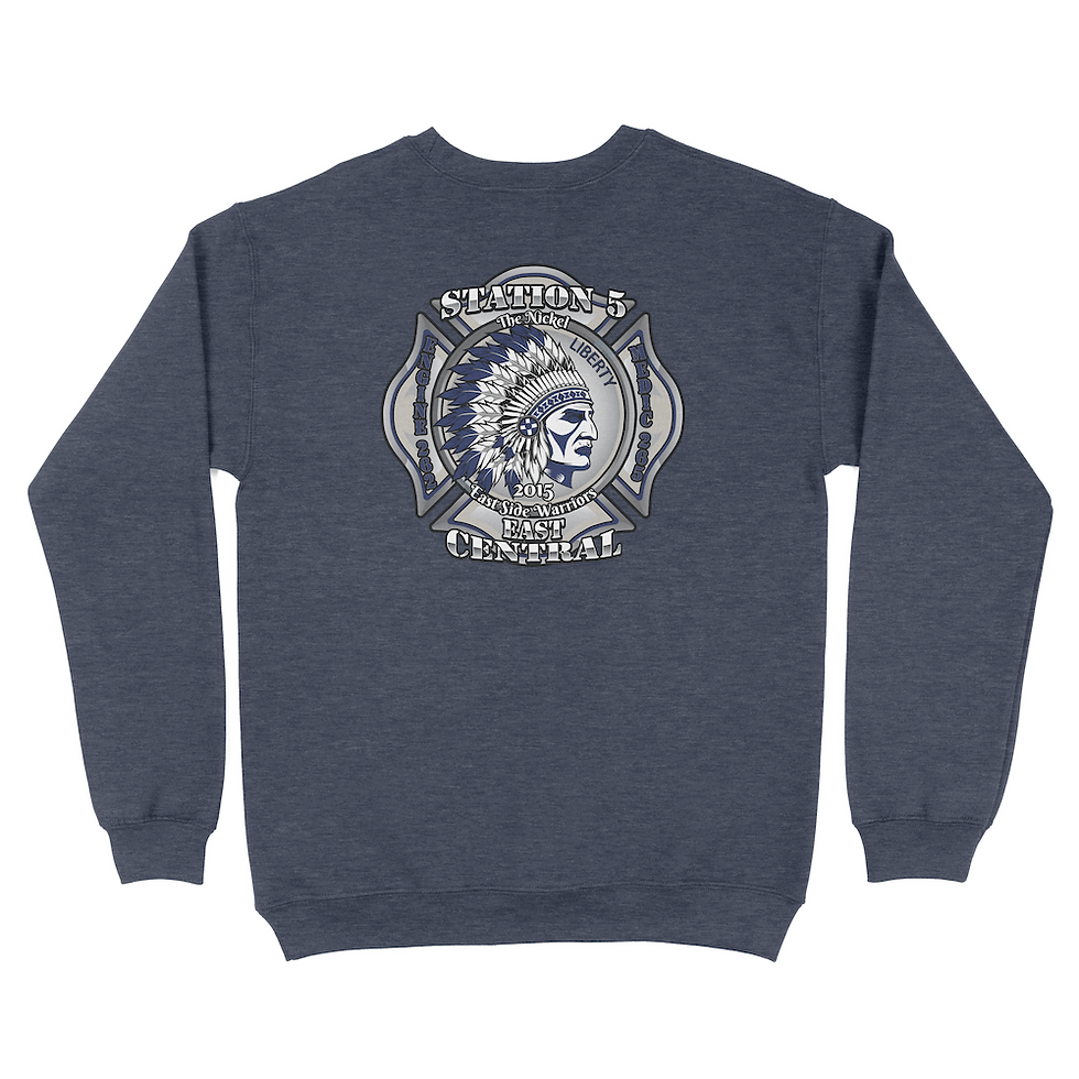 Thumbnail: East Central Fire Department Unisex Core Fleece Crewneck Sweatshirt