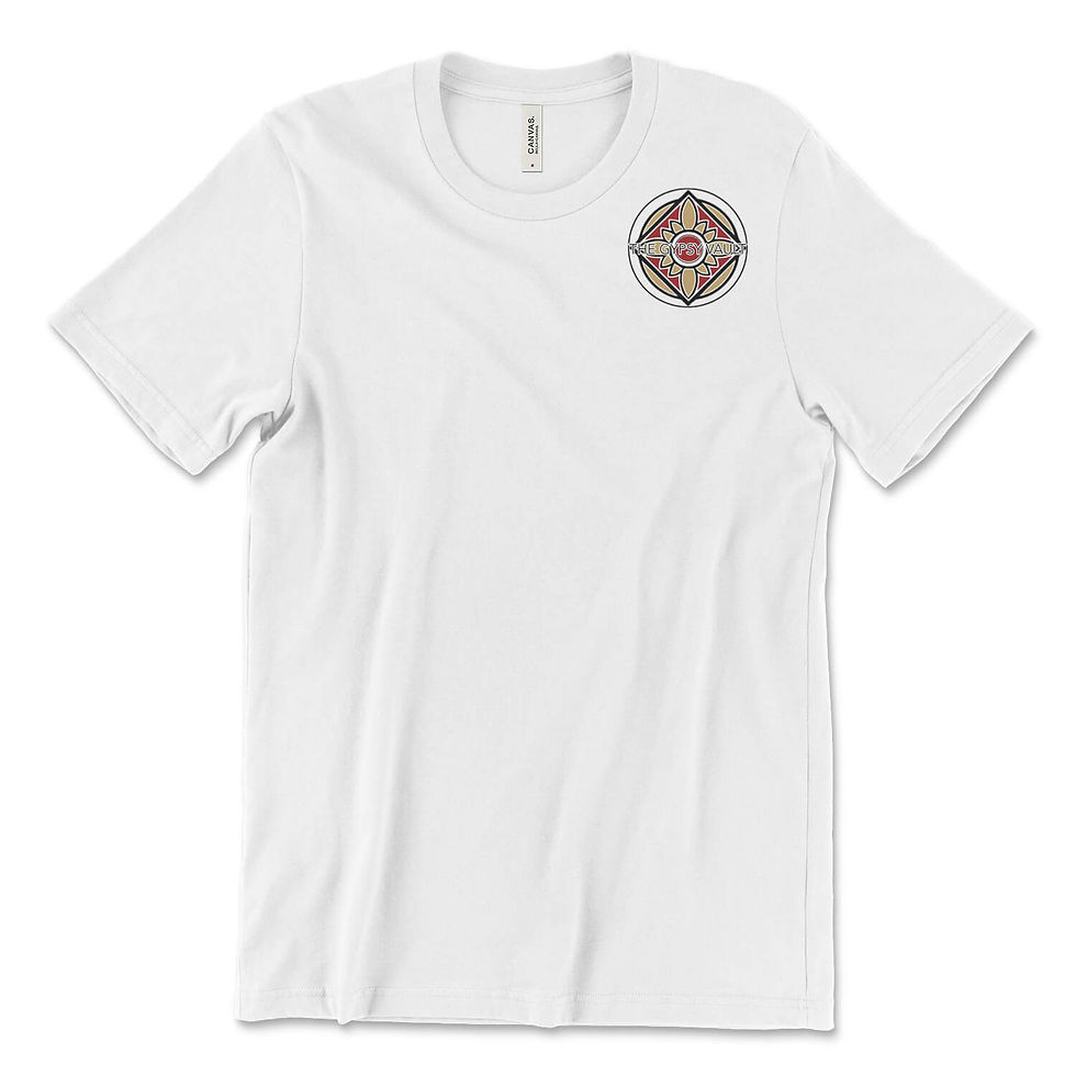 Thumbnail: Gypsy Gold Crew Neck Tee left chest logo