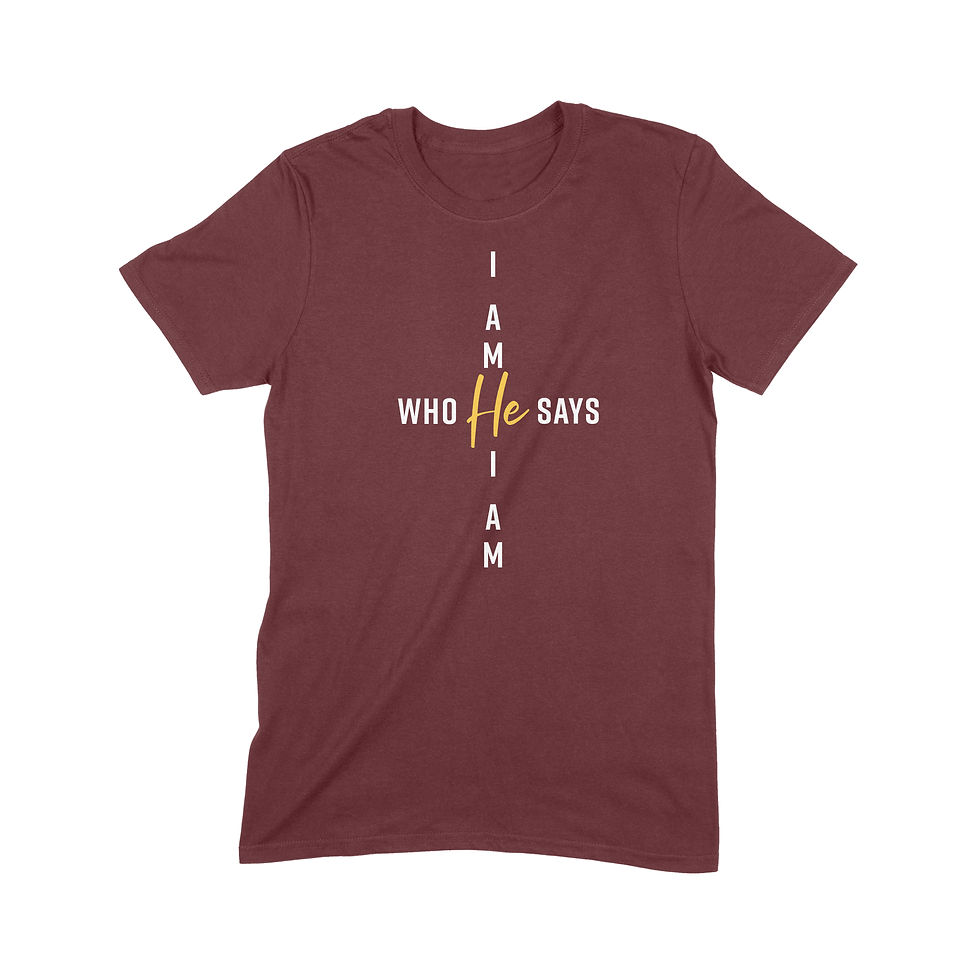 Thumbnail: I Am Who He Says I Am Unisex Tee