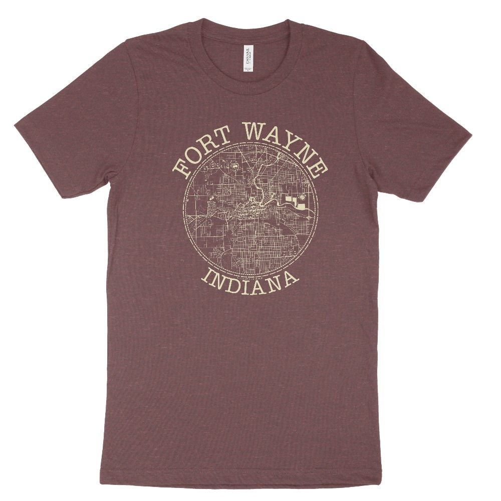 Fort Wayne Map Unisex Tee