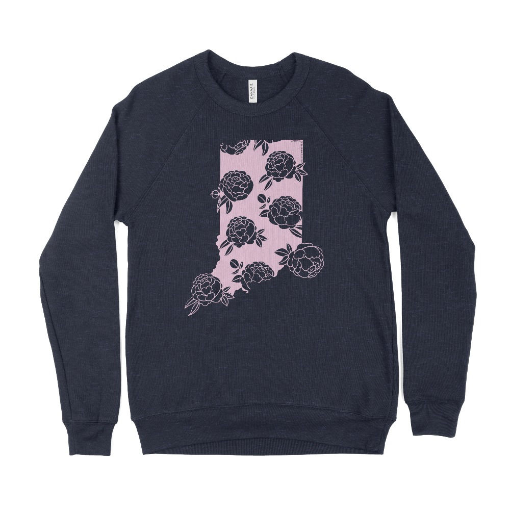 Indiana Peony Unisex Crewneck