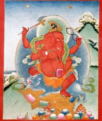 The Dhāraṇī of Four-Armed Red Gaṇapati