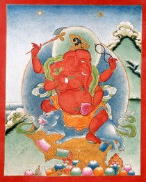 The Dhāraṇī of Four-Armed Red Gaṇapati