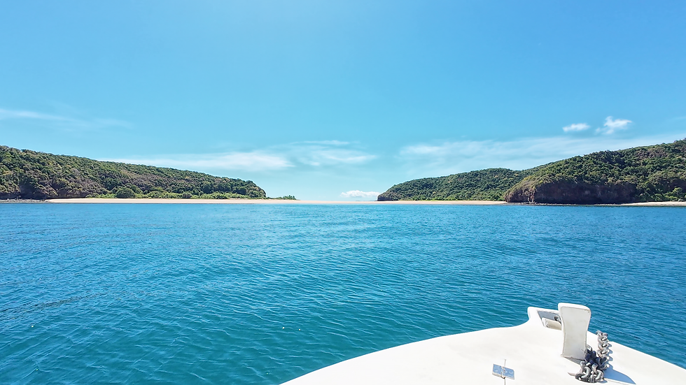 Arrivée à Nosy Mitsio après une traversée depuis Nosy Be