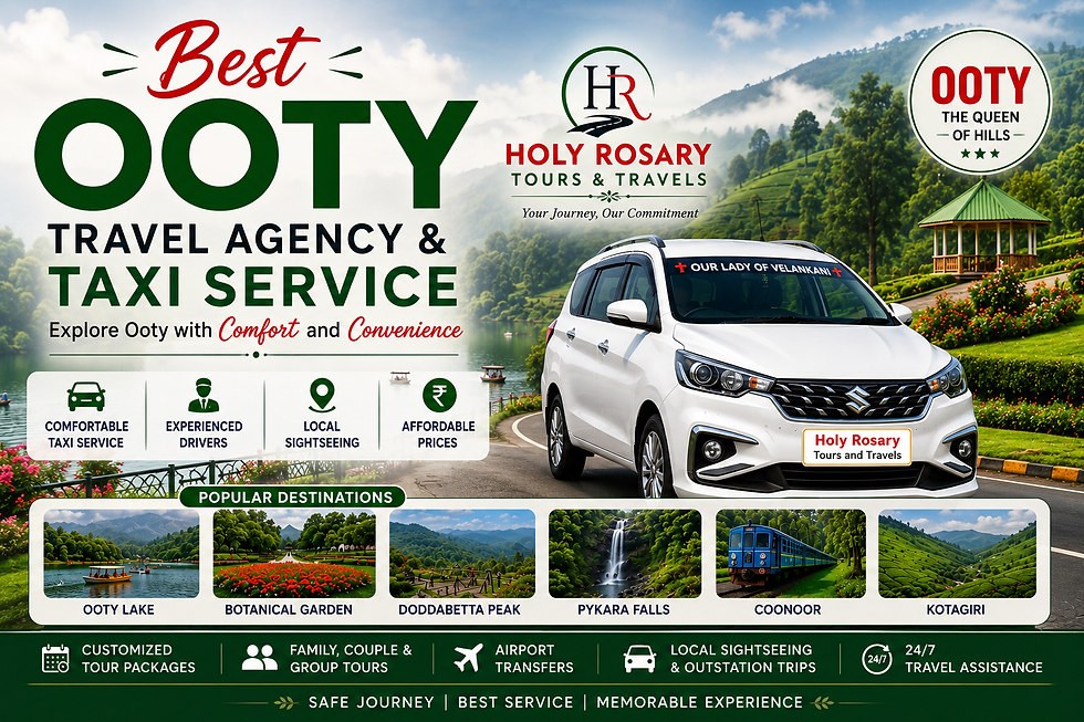 Best Ooty Travel Agency & Taxi Service – Explore Ooty with Comfort and Convenience
