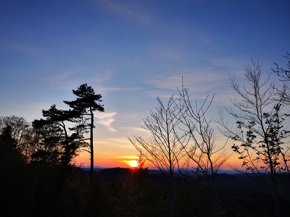 Sonnenuntergang auf dem Sternenberg