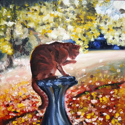 Ginger Cat Oil Painting