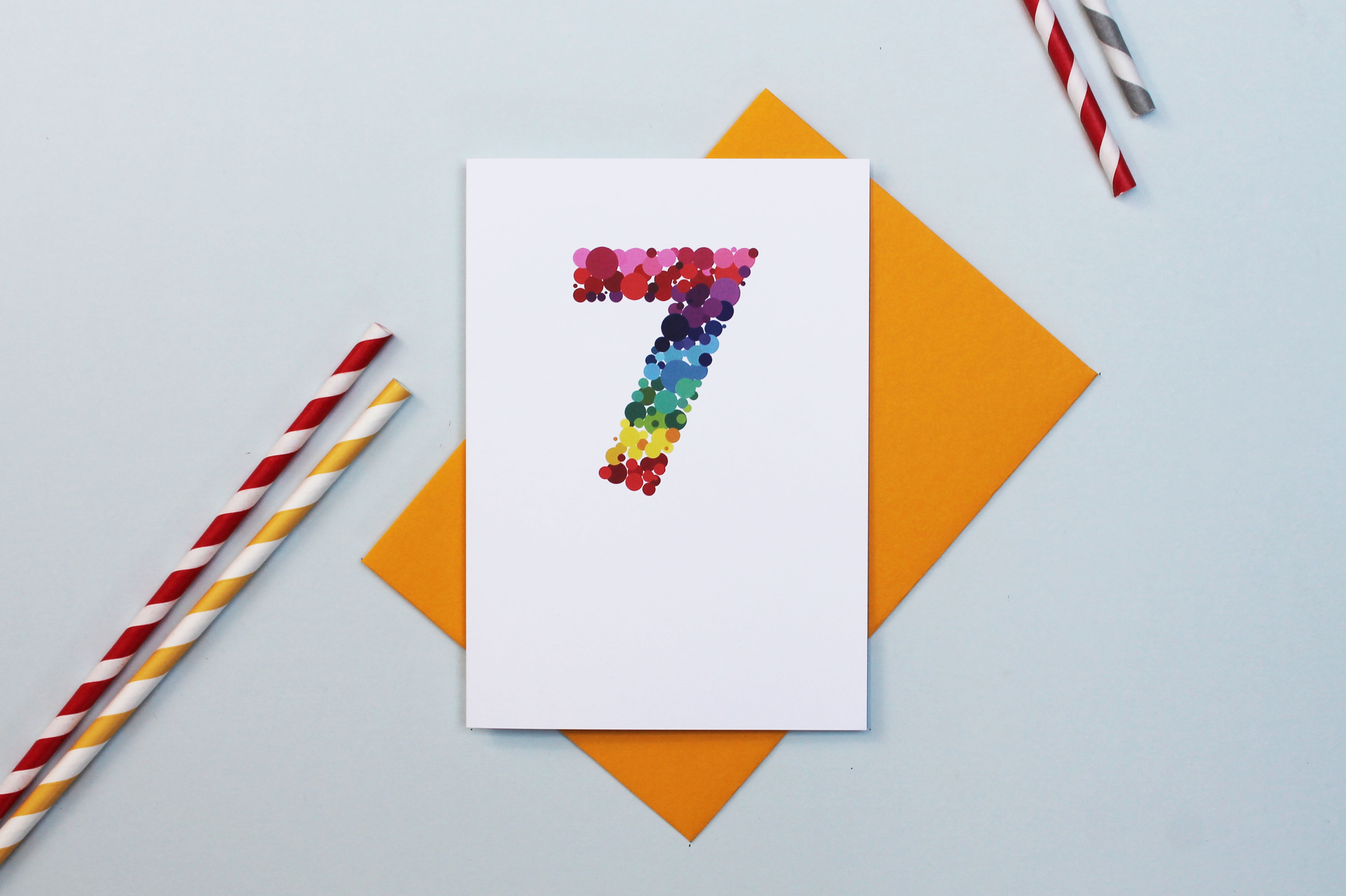 Bright Spots Birthday Card | Age 7