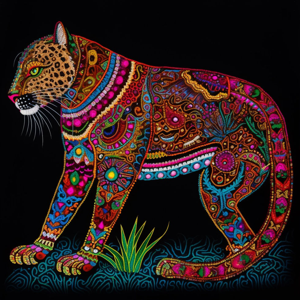 Caro.Arteia_huichol_embroidery_realistic_psycodelic_jaguar_pr_50f20297-1ab2-4d58-bb29-83dd6784d4c8_0