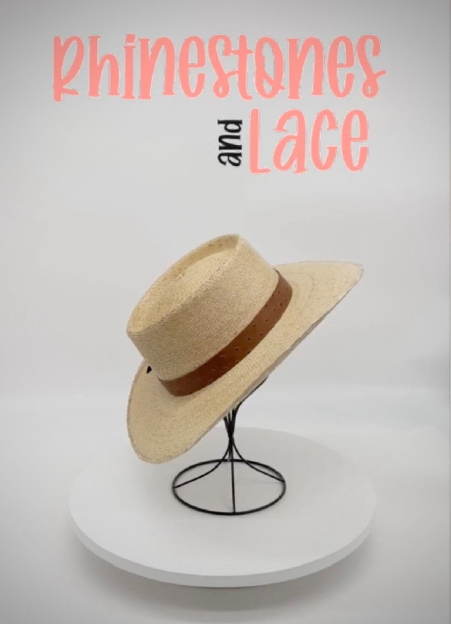 Thumbnail: Donna Marie Coral Hat w/Navy & Turquoise