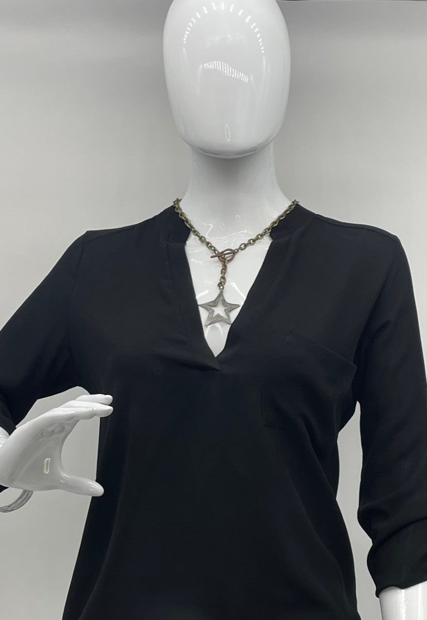 Thumbnail: Multi-Colored Metal Necklace with Star