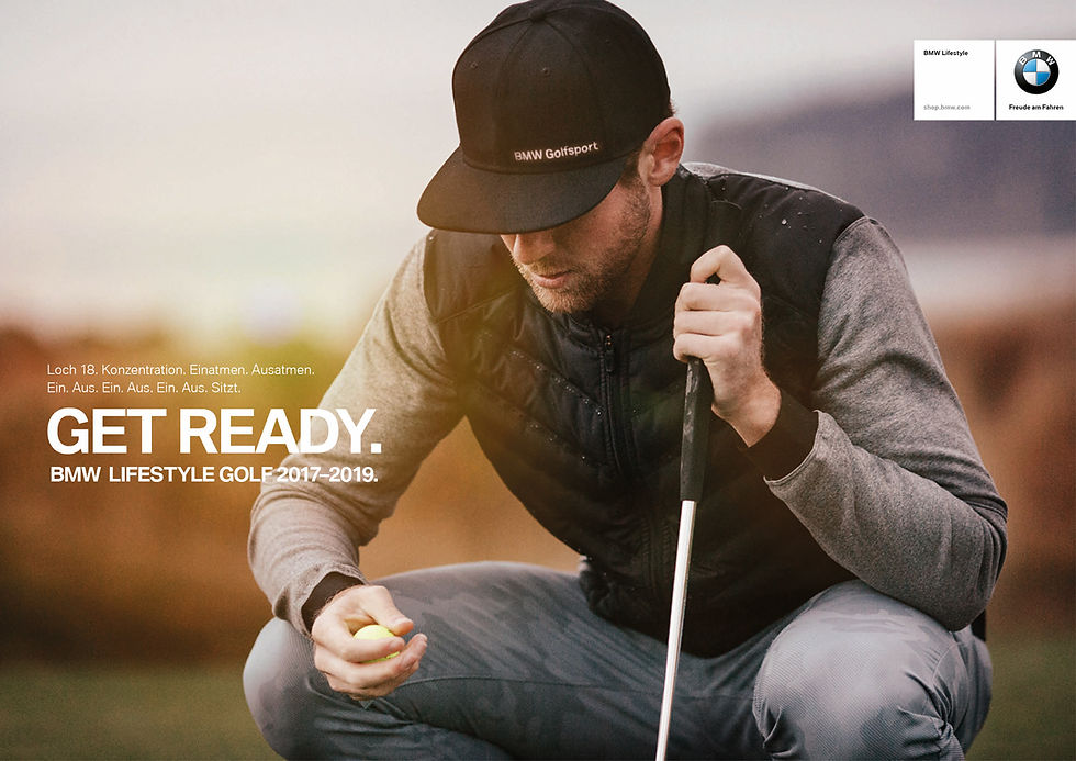 BMW Lifestyle Golf Sport Collection Ad