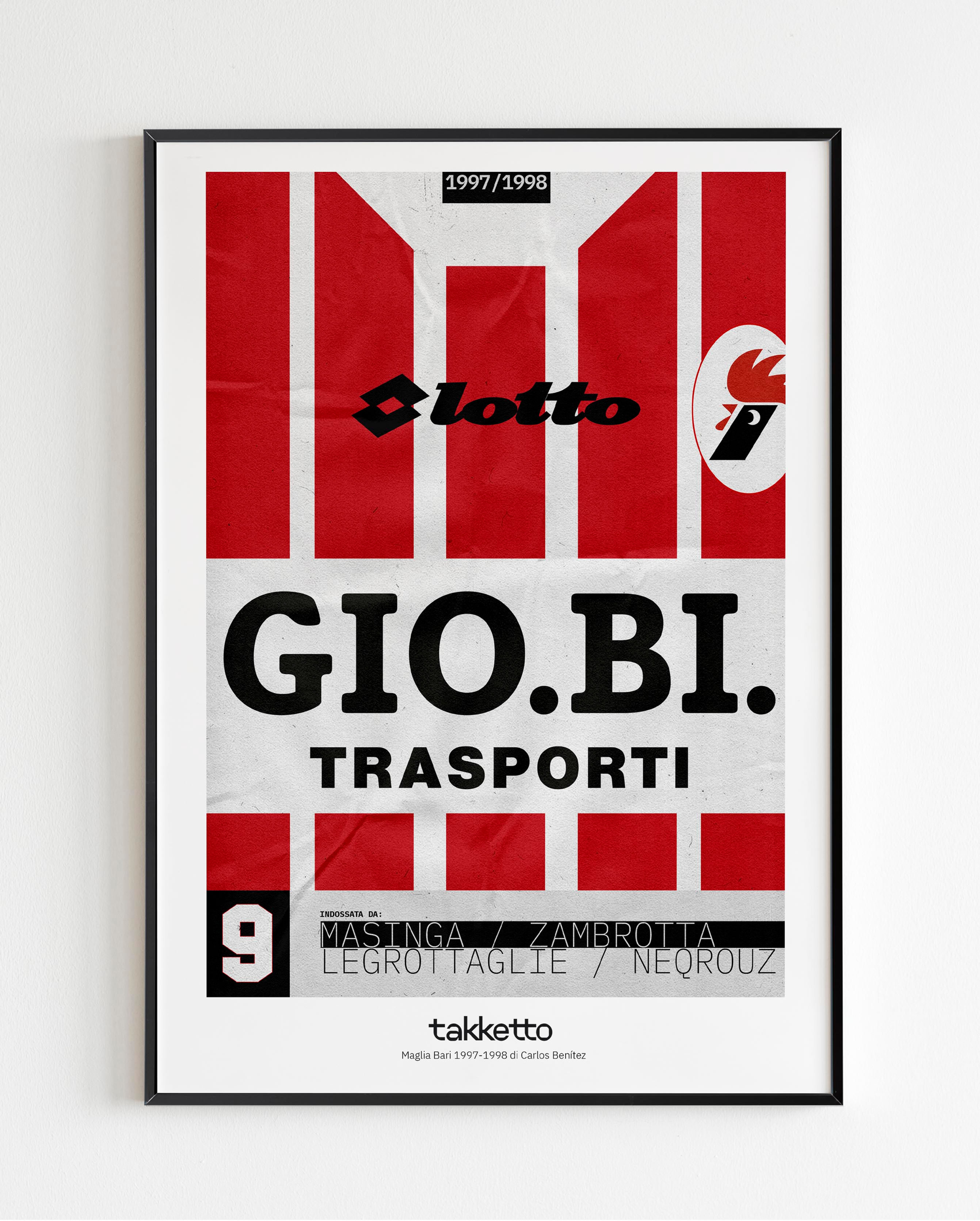 Bari 1997-1998 Camiseta estampada