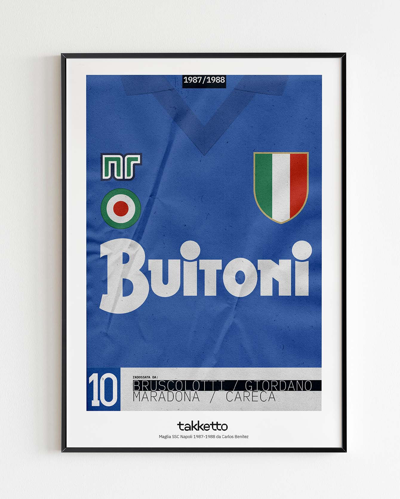 Stampa Maglia Napoli 1987-1988