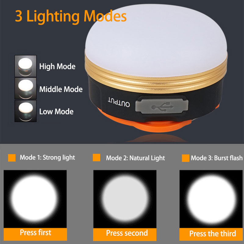 LED Lantern Portable Camping Light 3 Lighting Modes Camplights Hanging Outdoor T