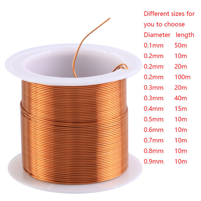 10m/15m/20m/40m/50m Enameled Copper Wire Enameled Wire Electromagnetic Coil Wind