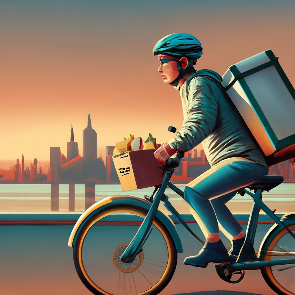 Prekär und App-gesteuert auf dem E-Bike - Essenslieferdienste in Berlin