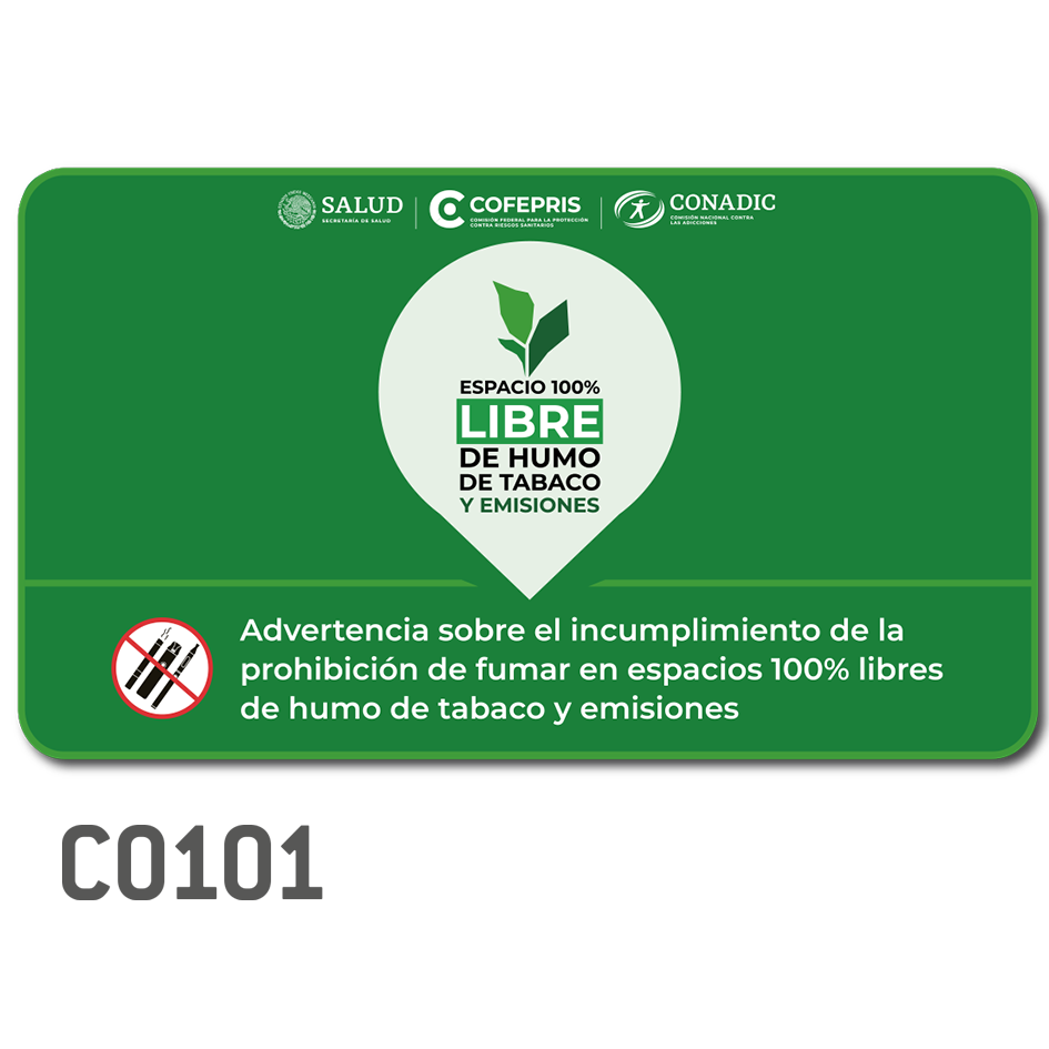 Señalamiento COFEPRIS - Advertencia (Verde)