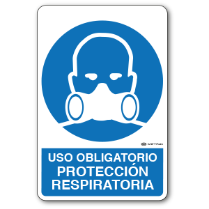 Uso Obligatorio - Protección Respiratoria (30 x 45 cm.)