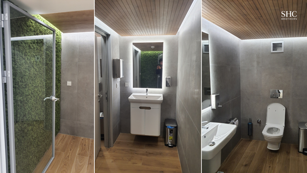 Bagno ufficio moderno Milano – interior design e ristrutturazione | Modern office bathroom Milan – interior design and renovation